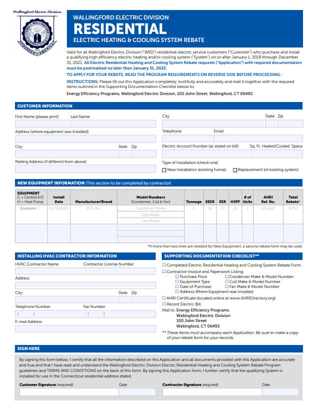 Connecticut Rebates