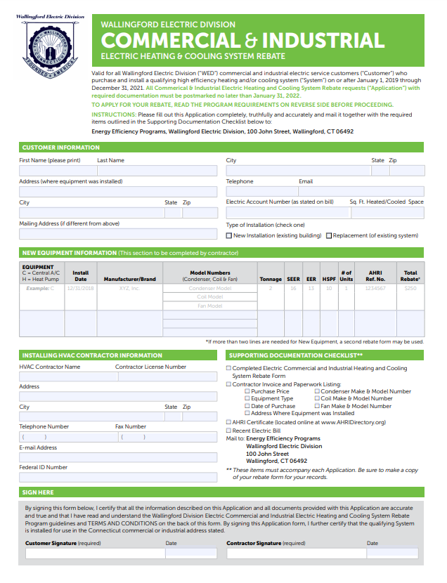 Connecticut Rebates