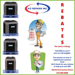 Heat Pump Rebates Up To 800 Call 813 909 0809 For Details Heat