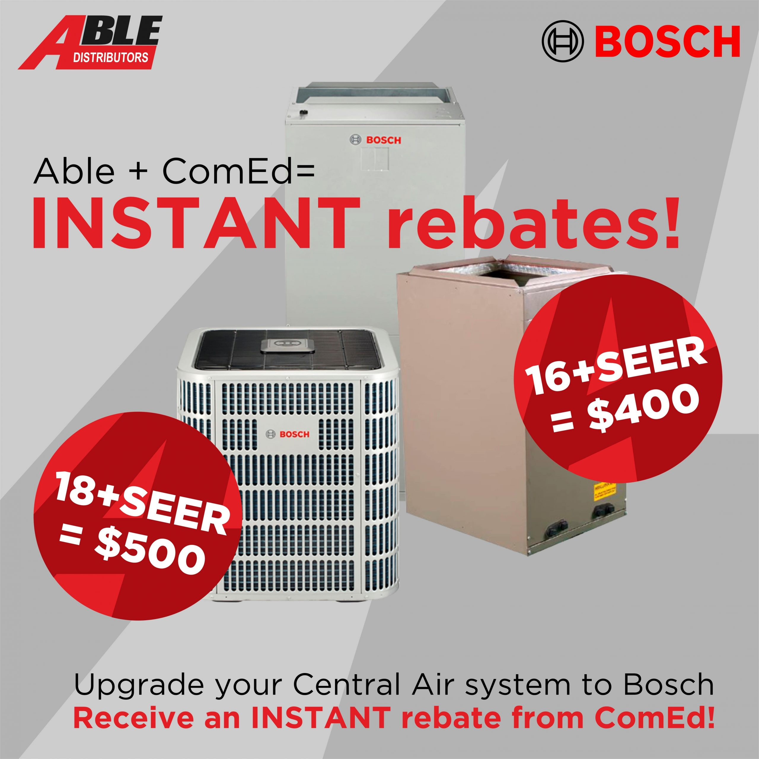 Instant Heat Pump Rebates From ComEd Only At Able Able Distributors
