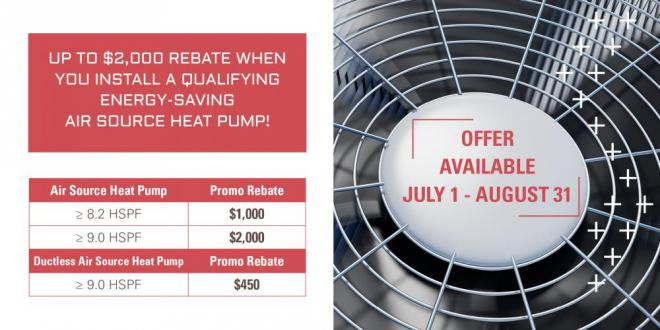 Limited Time Air Source Heat Pump Rebate Itasca Mantrap