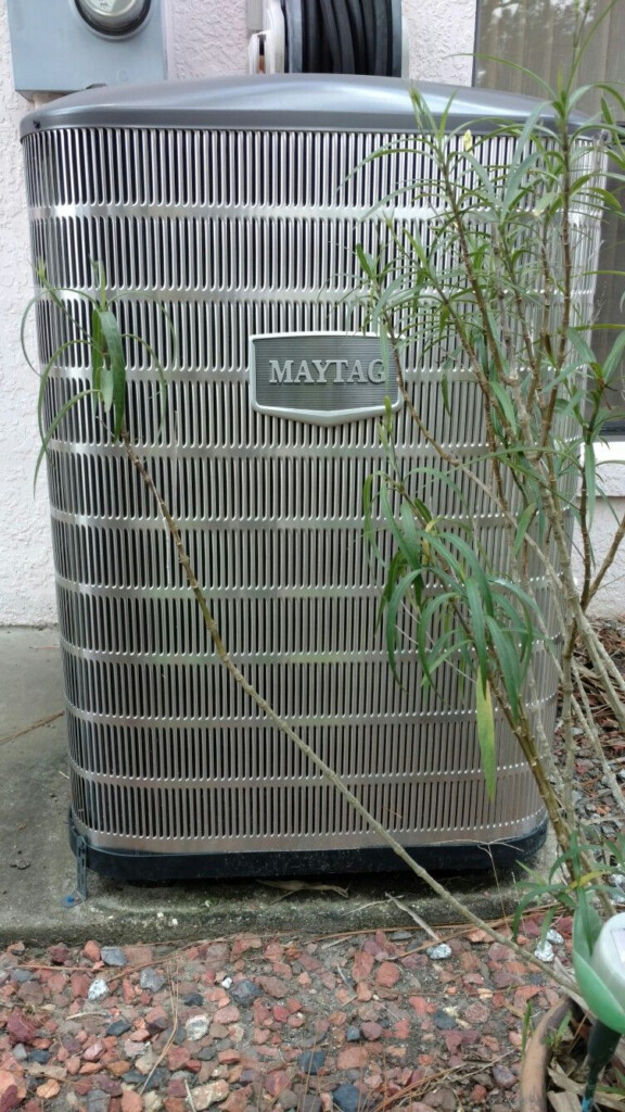 Maytag 16 Seer Heat Pump Condensing Unit In All It s Stainless Steel 