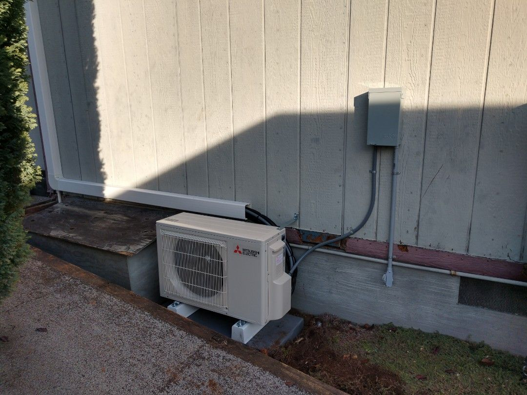 Mitsubishi Ductless Heat Pump Installation Heat Pump Installation 