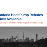 Ontario heat pump rebates Maritime Geothermal