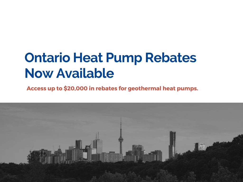 Ontario heat pump rebates Maritime Geothermal