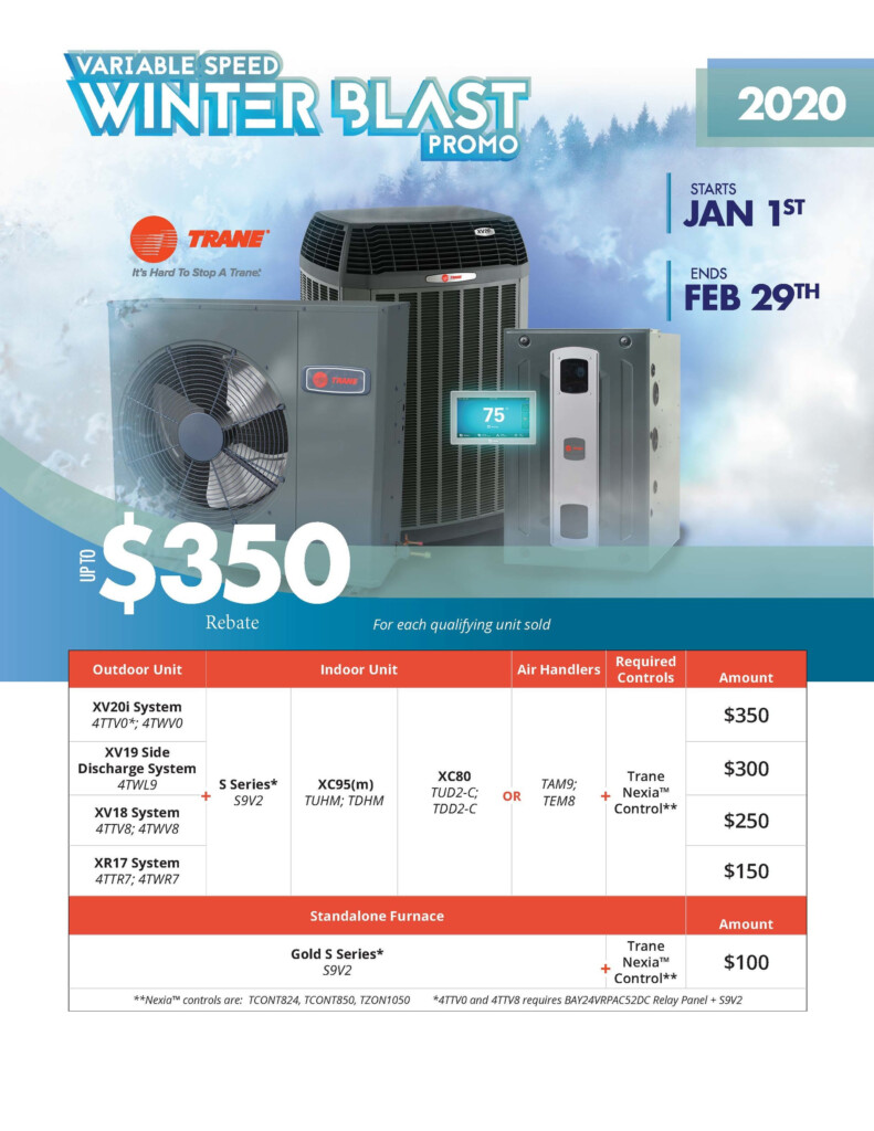 Portland Heating Promo Trane Heat Pumps In Portland