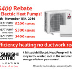 Rebates On Mitsubishi Air Conditioning Ductless Duct free Mini split