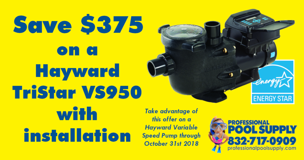 Save 375 On A Hayward TriStar VS950 Variable Speed Pump With 