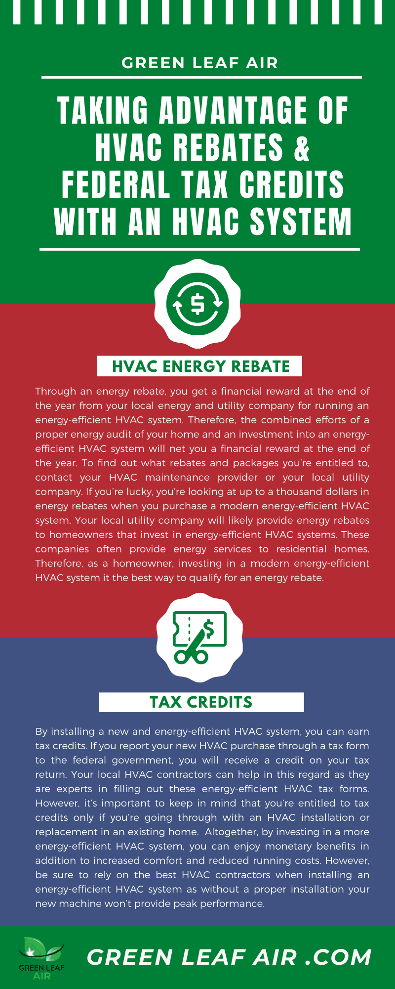 Taking Advantage Of HVAC Rebates Federal Tax Credits With An