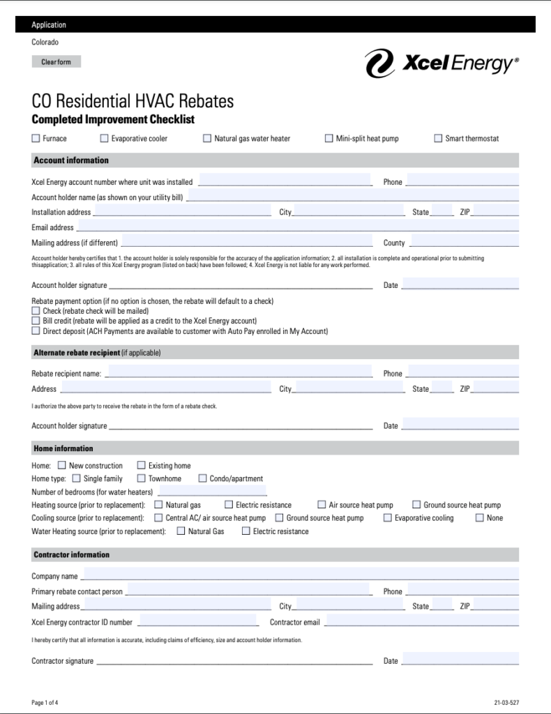 Colorado Rebates To Save On New Installations