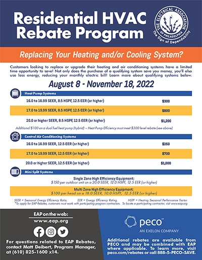 PECO Heating Cooling Rebates