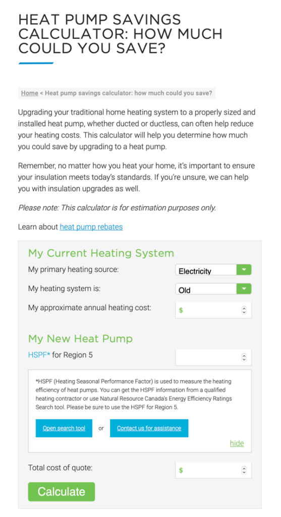 Residential Why Get A Heat Pump Savings Calculator ALT REFAC