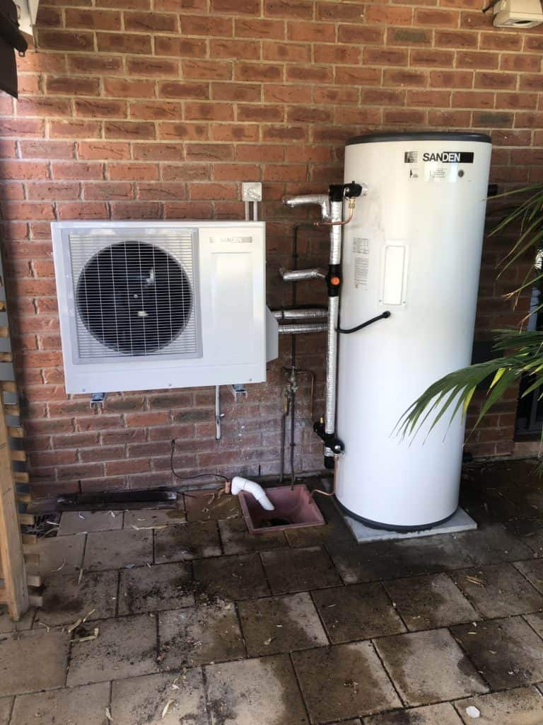 Sanden Co2 Heat Pump Hot Water System Alternative In Adelaide