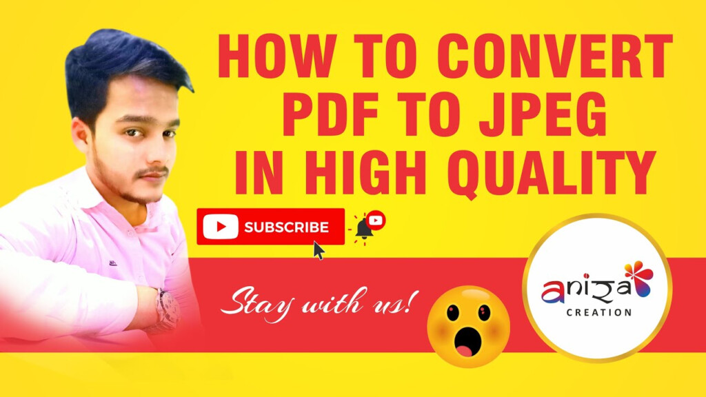 How To Convert Pdf To JPEG In High Quality YouTube