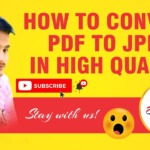 How To Convert Pdf To JPEG In High Quality YouTube